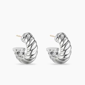 David Yurman Twisted Silver Earrings